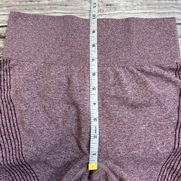 Unbranded Women's Butt Enhancing Workout Leggings M Med Medium Plum Purple Marl - Picture 10 of 11